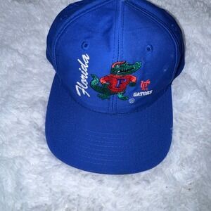 Vintage Florida Gators Snapback Hat Front Row Blue‎ NCAA UF Albert Alligator